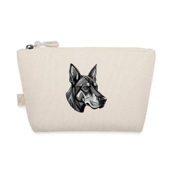 Doberman Dog Head Portrait Animal - Organic Pouch - nature - Front