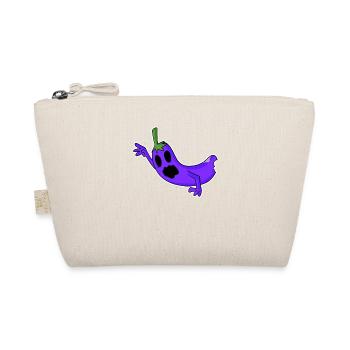 Zombie Aubergine Horror gruselig - Bio-Täschchen - Natur - Vorne