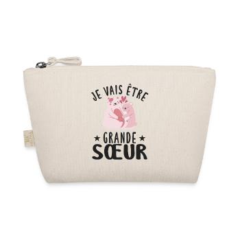 Grande-Soeur Humour Annonce Grossesse - Trousse biologique - nature - Devant