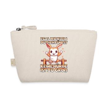 HoppyFunTime Kaninchen Geschenk Kaninchenbesitzer - Bio-Täschchen - Natur - Vorne