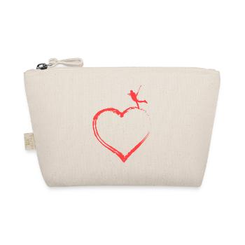 Field Hockey Heart - Bio-Täschchen - Natur - Vorne