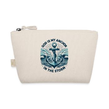 God is My Anchor in The Storm - Organic Pouch - nature - Front