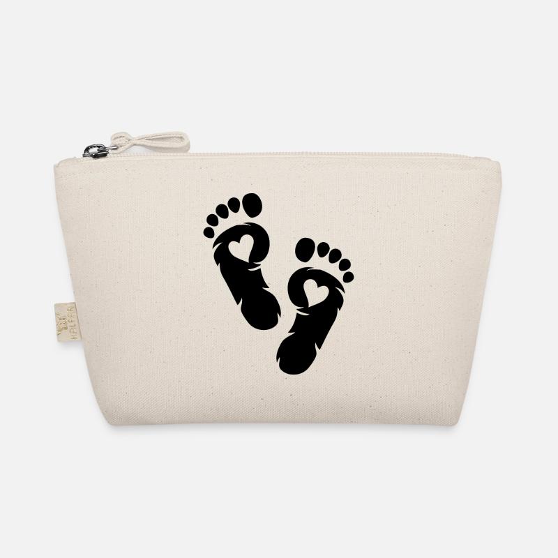 Belle empreinte de pied de bébé Trousse biologique