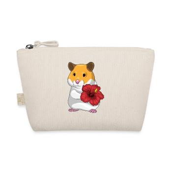 Hamster Hibiskus  - Bio-Täschchen - Natur - Vorne