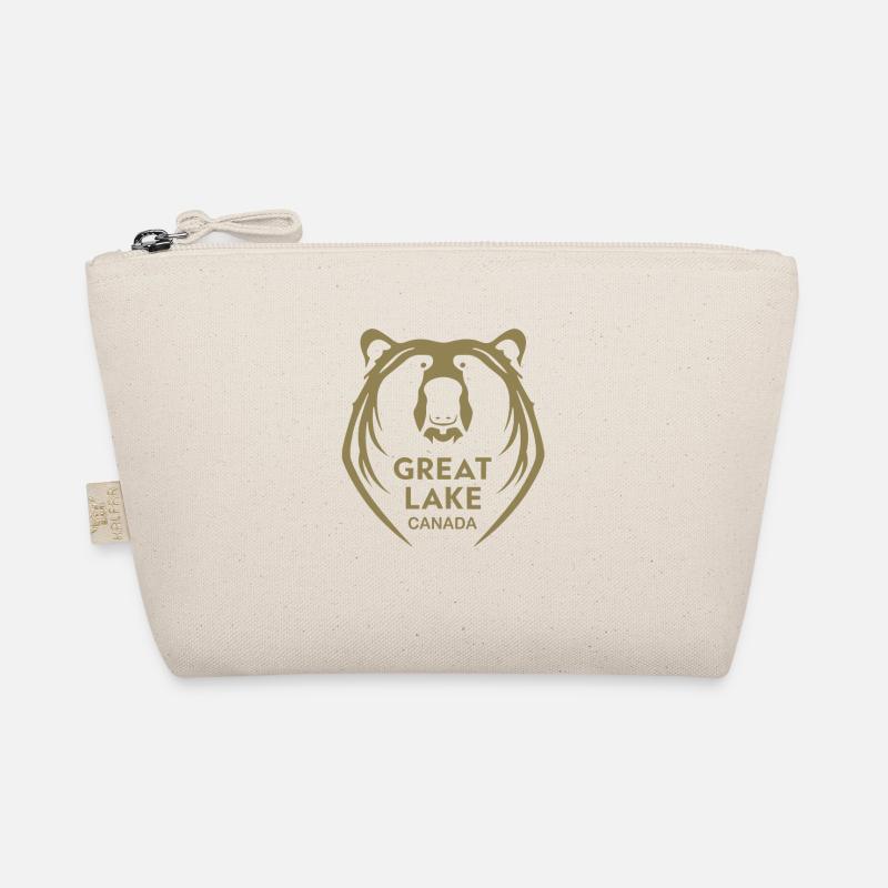 Great Bear Lake Silhouette Face Organic Pouch