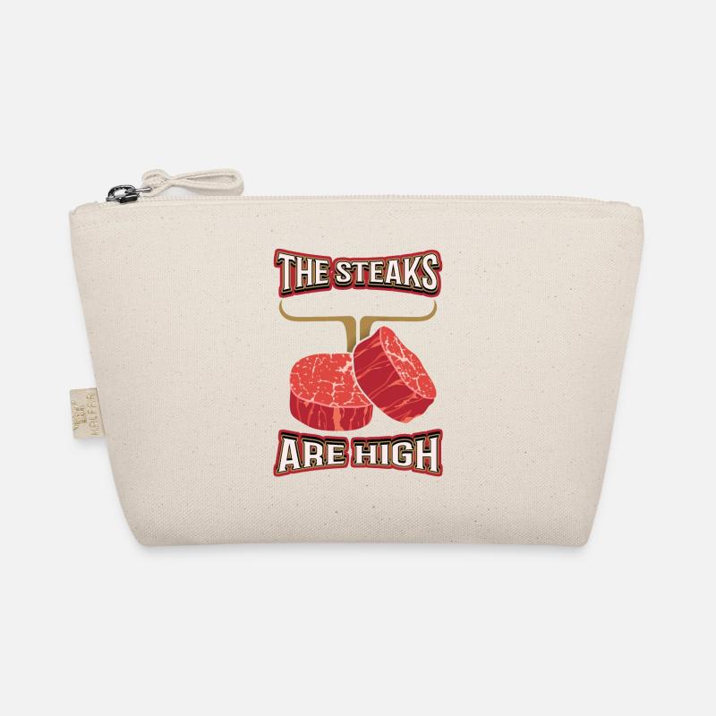 Steak, Fleisch, lustiger Spruch, Pun, Wortspiel Bio-Täschchen