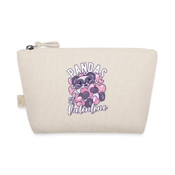 Les pandas sont mon amour de panda drôle de Saint-Valentin - Trousse biologique - nature - Devant