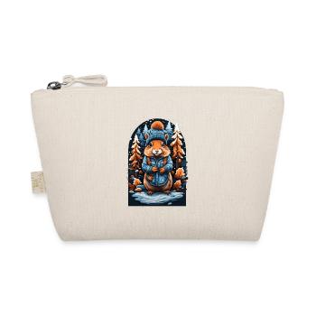 Écureuil avec chapeau d’hiver heureux - Trousse biologique - nature - Devant
