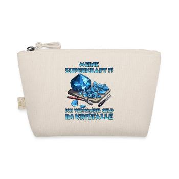 GemStoneCrafts Verzauberte Kristalle Geschenk - Bio-Täschchen - Natur - Vorne