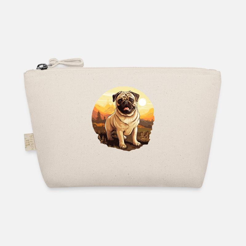 Mops - Bio-Täschchen - Natur