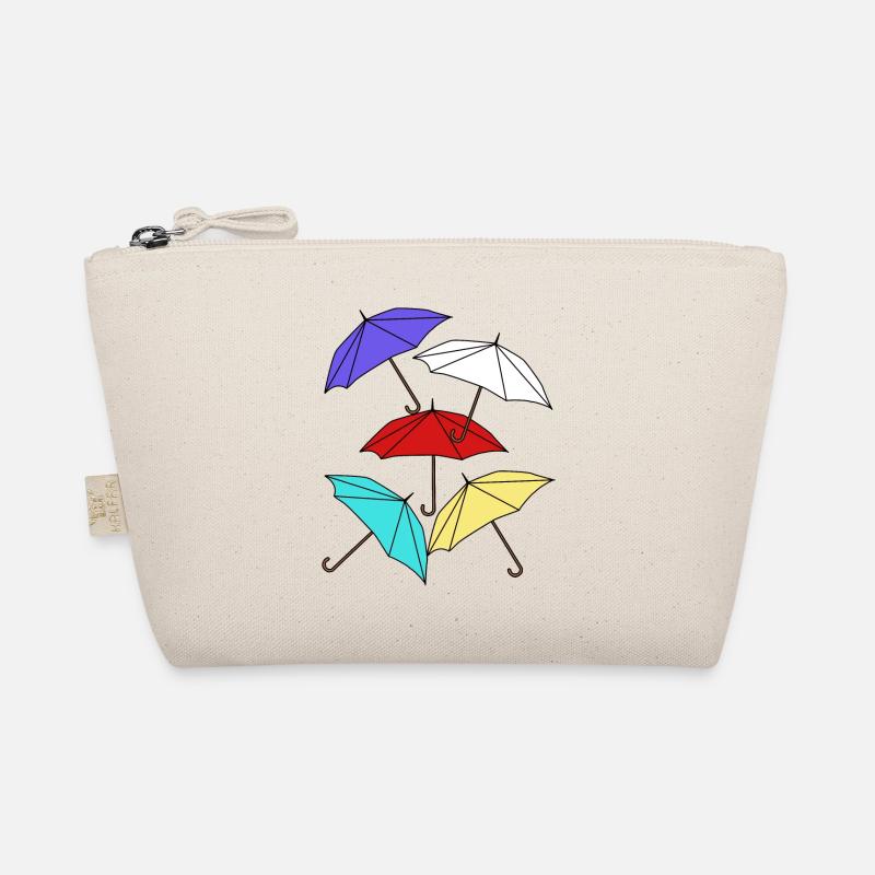 Schirm Regenschirme Regenschirm Unwetter Wetter - Bio-Täschchen - Natur
