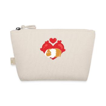 Cochon d’Inde Propriétaire Coeur Saint Valentin Drôle - Trousse biologique - nature - Devant