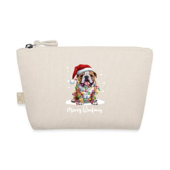 Chiot bouledogue Joyeux Noël Woofmas - Trousse biologique - nature - Devant