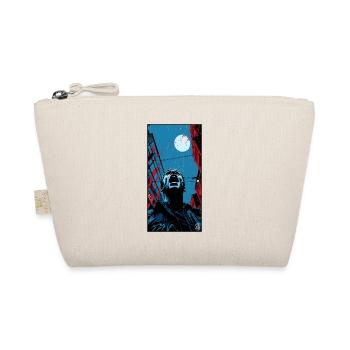 A young man screams in the horror of the dark city - Organic Pouch - nature - Front