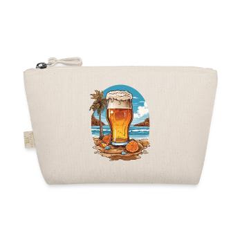 Bière sur la plage, soleil et vacances, amateurs de bière - Trousse biologique - nature - Devant