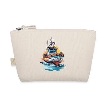 Fisherman Boat Fishing Trip and Adventure Fishing - Organic Pouch - nature - Front
