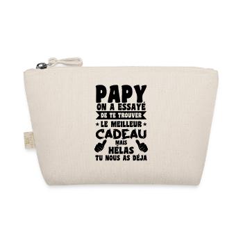Cadeau Grand Père Papy Personnalisé Anniversaire - Trousse biologique - nature - Devant