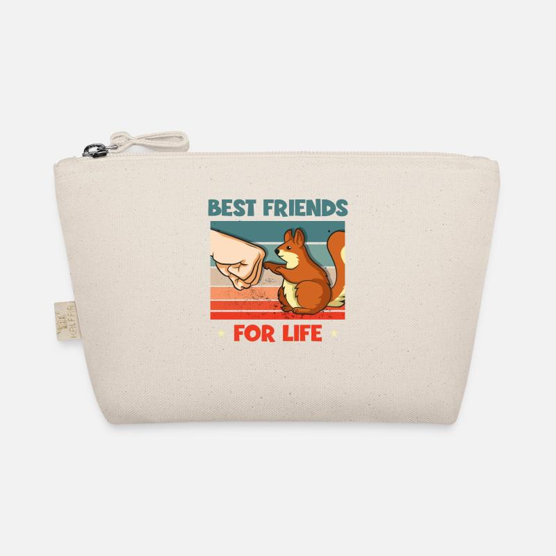 Best Friends For Life Grey Squirrel Organic Pouch