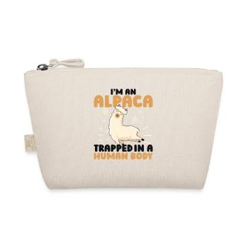 I'm An Alpaca Trapped In A Human Body Huacaya - Organic Pouch - nature - Front