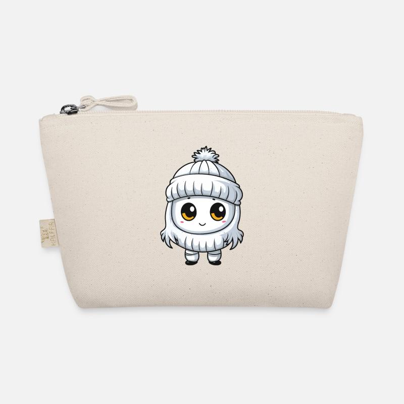 Winter Eskimo Comic Niedlich Bio-Täschchen