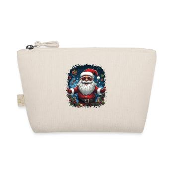 Funny Santa Claus for Christmas - Organic Pouch - nature - Front