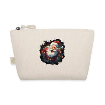 Funny Santa Claus for Christmas - Organic Pouch - nature - Front