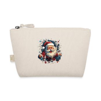 Funny Santa Claus for Christmas - Organic Pouch - nature - Front