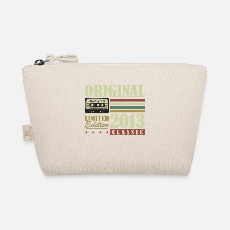 Original 2013 Jahrgang vintage Geburtstagsgeschenk - Bio-Täschchen - Natur