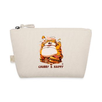 Content fat happy cat - Organic Pouch - nature - Front