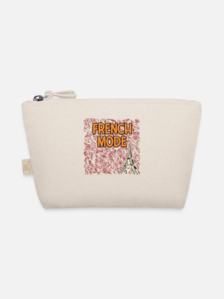 French Mode Funny France Humor Paris Sayings - Bio-Täschchen - Natur