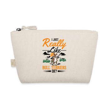 Bull Terrier Gift Miniature Bull Terrier - Organic Pouch - nature - Front