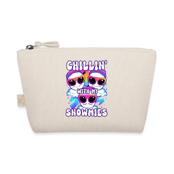 Chillin With My Snowmies Groovey Snowman - Organic Pouch - nature - Front