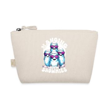 Hanging With My Snowmies Schneemann Schneemänner - Organic Pouch - nature - Front