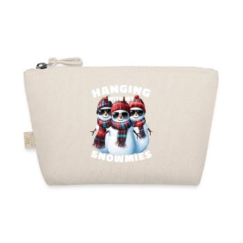 Hanging With My Snowmies Sunglasses Snowmen - Organic Pouch - nature - Front
