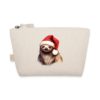 Paresseux avec tenue de Noël chapeau de père Noël - Trousse biologique - nature - Devant