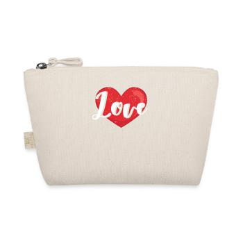 Amour de la Saint-Valentin assorti famille Couples coeur - Trousse biologique - nature - Devant