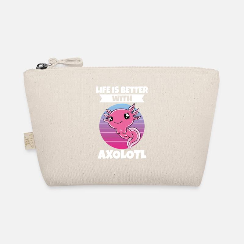Funny Axolotl Cute Axolotl Organic Pouch