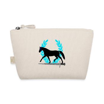 Horse Sword Laurel Wreath Gift Idea Hero - Organic Pouch - nature - Front