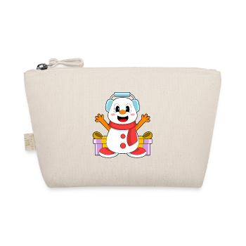 Snowman Christmas Music - Organic Pouch - nature - Front