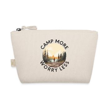 Camp More Worry Less - Organic Pouch - nature - Front