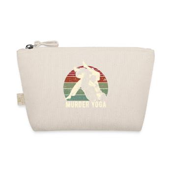 Funny Brazilian Jiu Jitsu Murder Yoga Gift - Organic Pouch - nature - Front