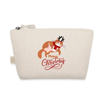 Meowy Christmas - Bio-Täschchen - Natur - Vorne