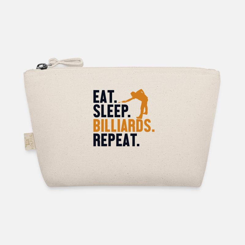 Eat Sleep Billiards Repeat Billiard Table Billiards Organic Pouch