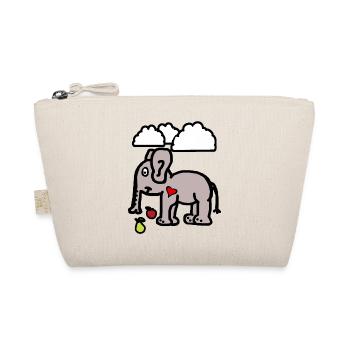 Éléphant Zoo Animaux Fruits Fruits Snacking Enfants Bébé - Trousse biologique - nature - Devant