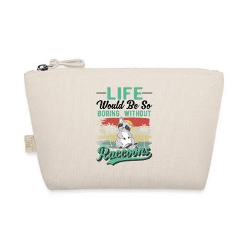Raccoon Gift Raccoon - Organic Pouch - nature - Front