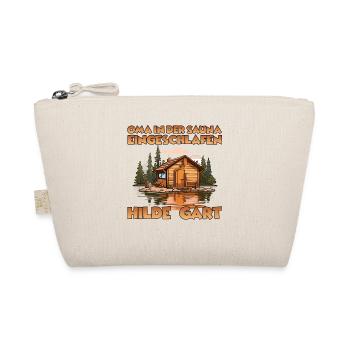 Geschenk für Sauna Liebhaber und Wellness Fans - Bio-Täschchen - Natur - Vorne