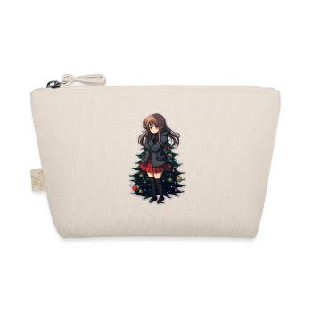 Anime Christmas Design for Christmas Sticker - Organic Pouch - nature - Front