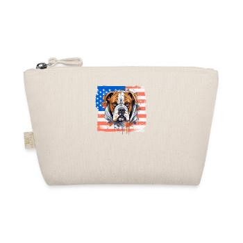 Boxer Race Chien Boxer Chiens USA Drapeau - Trousse biologique - nature - Devant