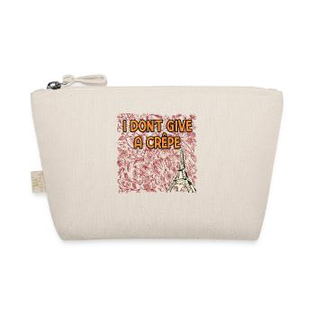 I Dont Give a Crepe Savage Quote French Badass - Bio-Täschchen - Natur - Vorne