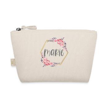 Marie Mädchen Name Baby Geschenk - Bio-Täschchen - Natur - Vorne